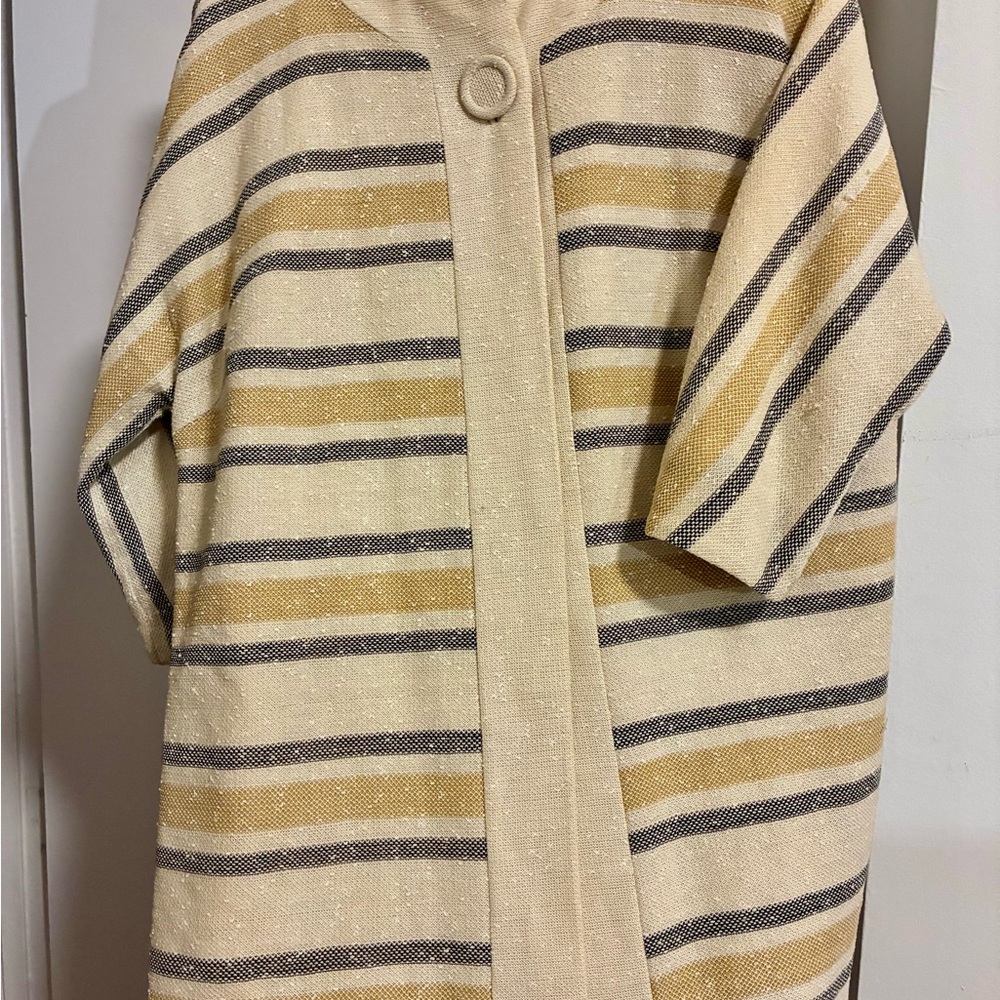 Striped 1960s Sophisticated Miss California Tunic Blazer
